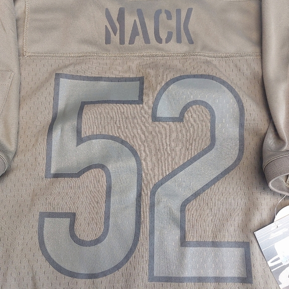 Nike Chicago Bears Jersey Youth Size L (14/16) Khalil Mack #52 On Field Green - Picture 8 of 9